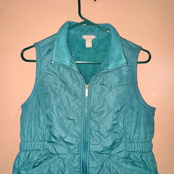 Bit & Bridle Women's Green Fleece Vest - Size Small - Picture 8 of 9